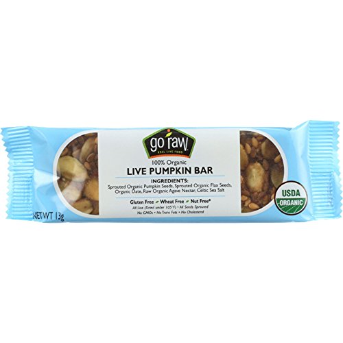 0884906260825 - GO RAW SNACK BAR - ORGANIC - SPROUTED - PUMPKIN SEED - .458 OZ - CASE OF 10