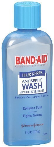 0884908956238 - BAND-AID BRAND FIRST AID HURT-FREE ANTISEPTIC WASH 6 OUNCE (PACK OF 2)