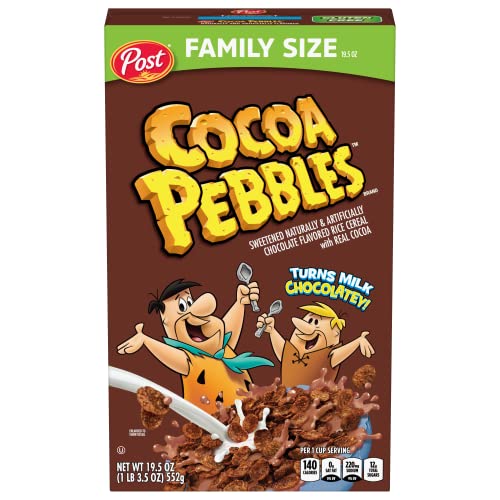 0884912379283 - POST COCOA PEBBLES CEREAL, GLUTEN FREE, 10 ESSENTIAL VITAMINS AND MINERALS, SWEETENED RICE CEREAL, 19.5 OUNCE (PACK OF 10)
