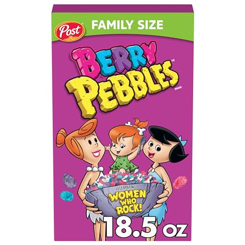 0884912418326 - POST BERRY FRUITY PEBBLES CEREAL, FRUITY KIDS CEREAL, GLUTEN FREE, 18.5 OZ CEREAL BOX
