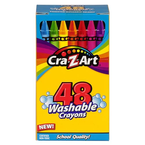 0884920102767 - CRA-Z-ART 48 WASHABLE CRAYONS BRIGHTERT COLORS SCHOOL QUALITY