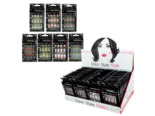 0884928043543 - FRENCH TIP ARTIFICIAL NAILS COUNTER TOP DISPLAY