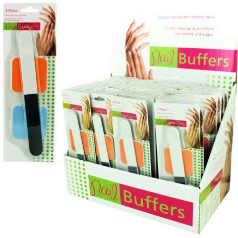 0884928122811 - SET OF 3 NAIL FILER AND BUFFERS CASE PACK 72