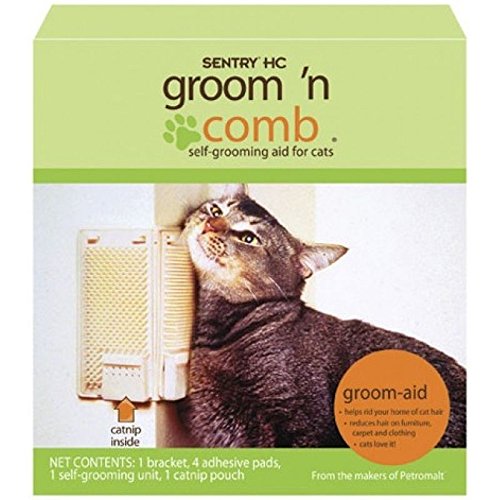 0884946411225 - SENTRY GROOM N COMB SELF-GROOMING AID FOR CATS WITH CATNIP