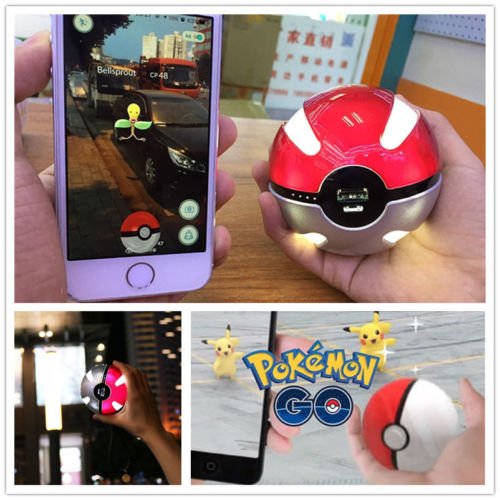 0884978263458 - POKEMON GO BALL 100000MAH PORTABLE CHARGER USB BATTERY POWER BANK FOR IPHONE