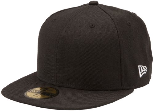 0884988693030 - NEW ERA ORIGINAL BASIC BLACK 59FIFTY HAT, BLACK, 7 1/8