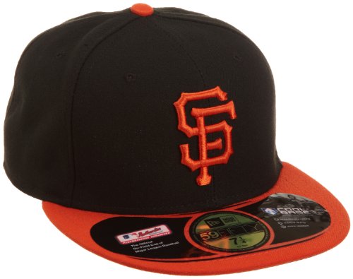 0884989710668 - MLB SAN FRANCISCO GIANTS AUTHENTIC ON FIELD ALTERNATE 59FIFTY FITTED CAP, BLACK/ORANGE, 7 3/4