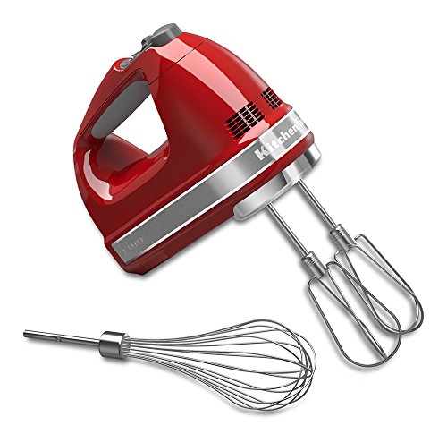 8850006240519 - KITCHENAID KHM7210ER 7-SPEED DIGITAL HAND MIXER WITH TURBO BEATER II ACCESSORIES AND PRO WHISK - EMPIRE RED