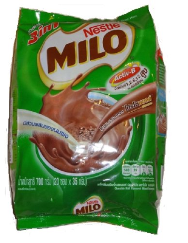 8850127044034 - NESTLE MILO CHOCOLATE MALT 3 IN 1 ACTIVE-B (20 PACKAGES X 35G)
