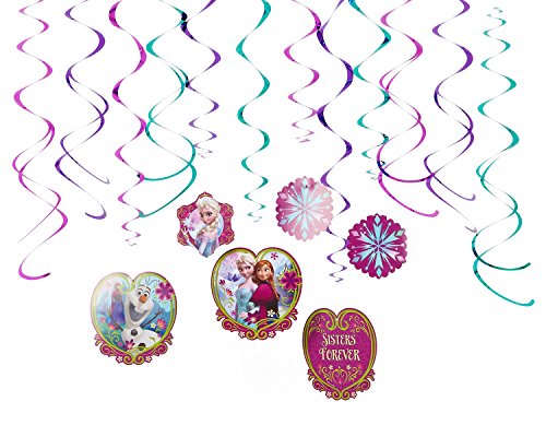 0885102538947 - AMERICAN GREETINGS FROZEN HANGING PARTY DECORATIONS, PARTY SUPPLIES