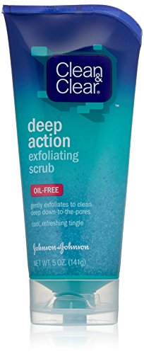 0885105024478 - CLEAN & CLEAR DEEP ACTION EXFOLIATING SCRUB OIL-FREE, 5 OUNCE (PACK OF 2)