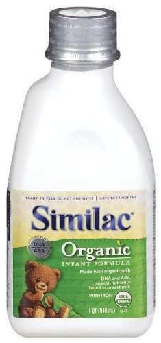 8851092957848 - SIMILAC ORGANIC READY TO FEED, 32-FLUID OUNCES (PACK OF 6)