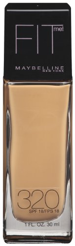 0885111092874 - MAYBELLINE NEW YORK FIT ME! FOUNDATION, 320 HONEY BEIGE, SPF 18, 1 FLUID OUNCE