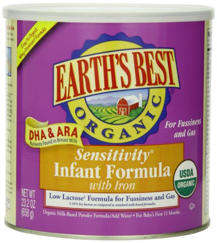 0885111587158 - EARTH'S BEST ORGANIC, SENSITIVITY INFANT FORMULA WITH IRON, 23.2 OUNCE