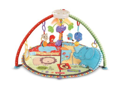 8851117133370 - FISHER-PRICE LUV U ZOO DELUXE MUSICAL MOBILE GYM