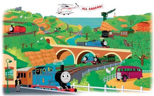 0885115931056 - ROOMMATES RMK1081GM THOMAS AND FRIENDS PEEL & STICK GIANT WALL DECAL