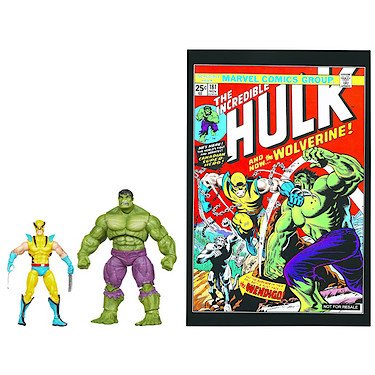 0885116773716 - MARVEL UNIVERSE, GREATEST BATTLES COMIC PACK, WOLVERINE VS. HULK ACTION FIGURES, 3.75 INCHES