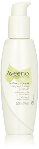 0885119034210 - AVEENO ACTIVE NATURALS POSITIVELY AGELESS DAILY EXFOLIATING CLEANSER WITH NATURAL SHIITAKE COMPLEX, 5 OUNCE