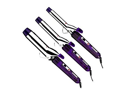 0885124458476 - CONAIR SUPREME TRIPLE CURLING IRON PACK - 1/2 INCH, 3/4 INCH AND 1 INCH