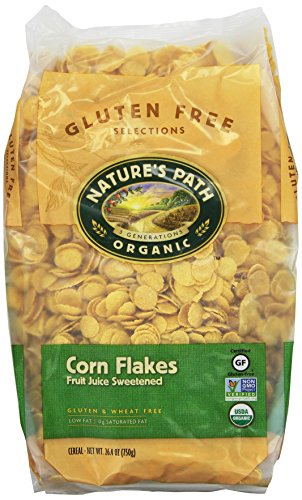 8851311308703 - NATURE'S PATH ORGANIC CORN FLAKES CEREAL FRUIT JUICE SWEETENED, 26.4-OUNCE BAGS