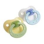 0885131626172 - CLASSIC SILICONE NAUTICAL PACIFIER SIZE 1 BLUE YELLOW 2 PACIFIERS