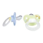 0885131626608 - DESIGNER PULL BPA FREE SILICONE PACIFIER BAGLET SIZE 1 COLORS MAY VARY 2 PACIFIERS