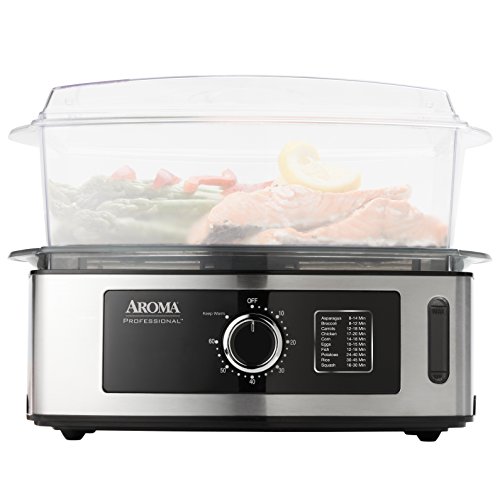 0885146737672 - AROMA PROFESSIONAL 5-QUART FOOD STEAMER, STAINLESS STEEL