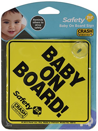 0885148082459 - SAFETY 1ST BABY ON BOARD SIGN (DISCONTINUED BY MANUFACTURER)