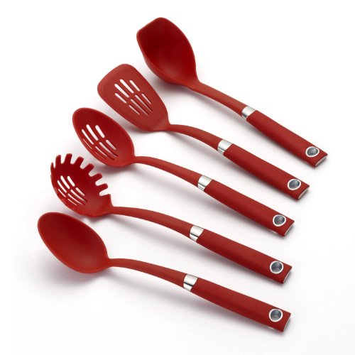 0885149202351 - RACHAEL RAY TOOLS 5-PIECE SOFT-GRIP TOOL SET, RED