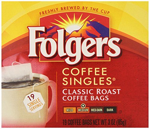 8851549617226 - FOLGERS CLASSIC MEDIUM ROAST COFFEE SINGLES SERVE BAGS, 114 COUNT