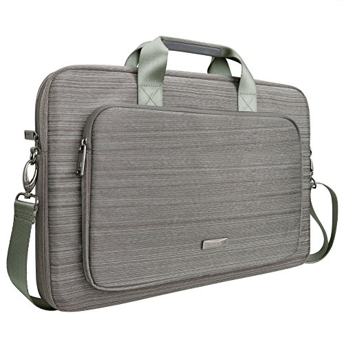 0885157806176 - EVECASE 17 - 17.3 INCH CLASSIC PADDED BRIEFCASE MESSENGER BAG WITH SHOULDER STRA