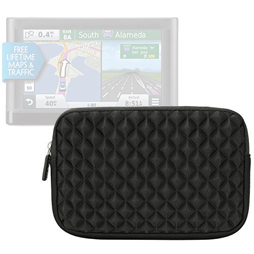 0885157960595 - 6 -7IN GPS CASE - EVECASE GPS NAVIGATION NEOPRENE POUCH SLEEVE CASE FOR GARMIN NÜVI, TOMTOM, MAGELLAN AND MORE - 6 - 7 INCH BLACK