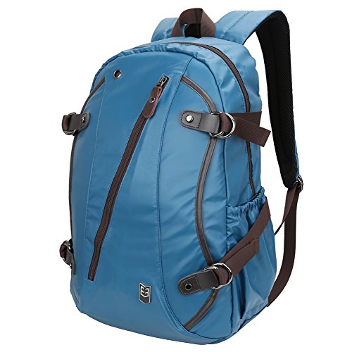 0885157966801 - LAPTOP BACKPACK - EVECASE WATERPROOF PU LEATHER SCHOOL / DAILY BACKPACK FITS UP TO 15.6INCH LAPTOP CHROMEBOOK ULTRABOOK MACBOOK - BLUE