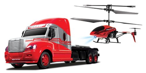 0885161528392 - WORLD TECH TOYS 3.5CH MEGA HAULER HELICOPTER AND TRUCK COMBO