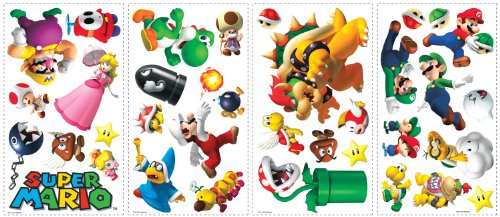 0885164544207 - ROOMMATES 675SCS NINTENDO NEW SUPER MARIO WII PEEL AND STICK WALL DECALS