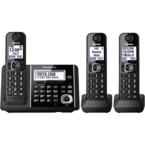 0885170172364 - PANASONIC KXTGF343B DECT 3-HANDSET LANDLINE TELEPHONE