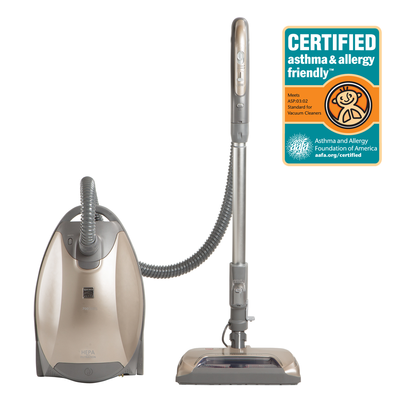 0885170235014 - 81714 CANISTER VACUUM CLEANER WITH ULTRA PLUSH&#8482; NOZZLE - CHAMPAGNE/GRAY