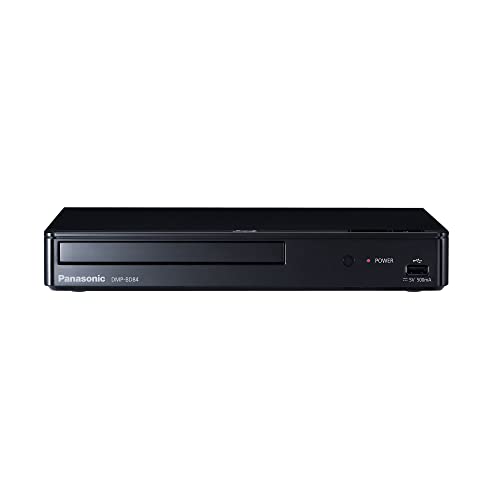 0885170412859 - PANASONIC BLU RAY DVD PLAYER WITH FULL HD PICTURE QUALITY AND HI-RES DOLBY DIGITAL SOUND, DMP-BD84P-K, BLACK