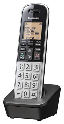 0885170422070 - PANASONIC COMPACT CORDLESS PHONE WITH DECT 6.0, 1.6 AMBER LCD AND ILLUMINATED HS KEYPAD, CALL BLOCK, CALLER ID, MULTIPLE DISPLAY LANGUAGES - 1 HANDSET - KX-TGB810S (BLACK/SILVER)