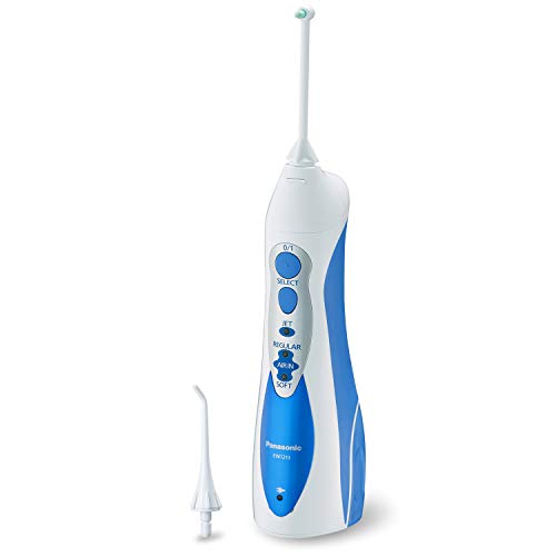 0885170425118 - PANASONIC PROFESSIONAL WATER FLOSSER FOR BRACES, 2-IN-1 CORDLESS, PORTABLE ORAL IRRIGATOR WITH WATER JET NOZZLE & TUFT BRUSH, EW1213A