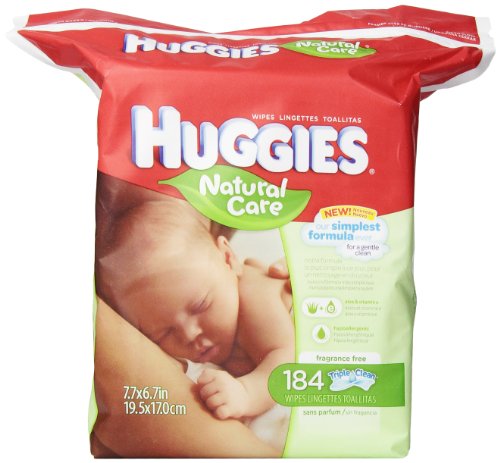 0885174084649 - HUGGIES NATURAL CARE FRAGRANCE FREE BABY WIPES, 552 TOTAL WIPES 184 COUNT (PACK OF 3), PACKAGING MAY VARY