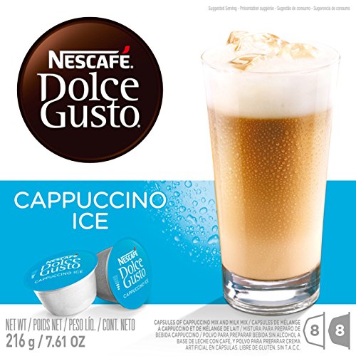 0885175644989 - NESCAFE DOLCE GUSTO, ICED CAPPUCCINO, MAKES 24 CUPS, 8 ESPRESSO AND 8 MILK (3 BOXES OF 16 CAPSULES)