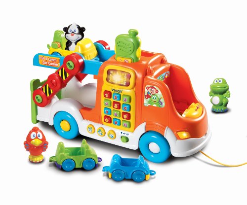0885182956037 - VTECH PULL AND LEARN CAR CARRIER PULL TOY