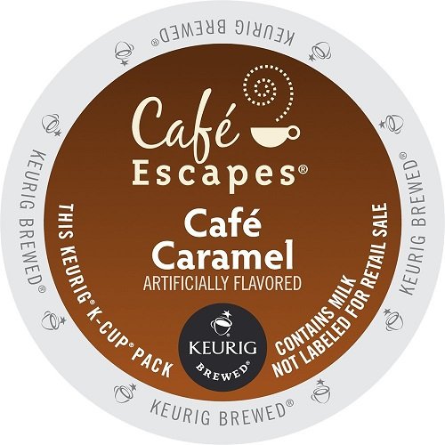 0885185514128 - CAFÉ ESCAPES KEURIG K CUPS, CARAMEL, 24 COUNT