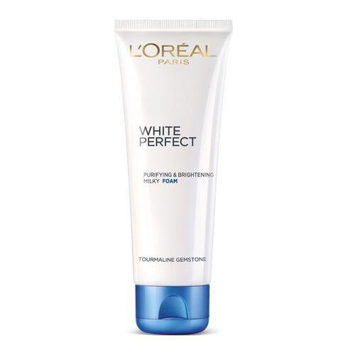 8851900759541 - L'OREAL WHITE PERFECT TRANSPARENT ROSY WHITENING MILKY FOAM (100ML)