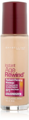 0885190358205 - MAYBELLINE NEW YORK INSTANT AGE REWIND RADIANT FIRMING MAKEUP, CLASSIC IVORY 150, 1 FLUID OUNCE
