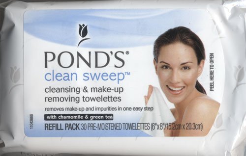 0885194121157 - POND'S CLEAN SWEEP CLEANSING & MAKE-UP REMOVING TOWELETTES W/CHAMOMILE & GREEN TEA