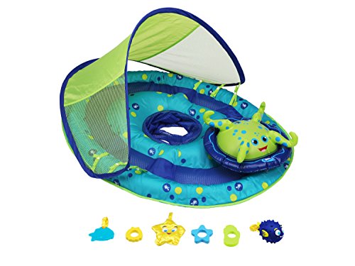 0885205348962 - SWIMWAYS BABY SPRING FLOAT ACTIVITY CENTER WITH CANOPY
