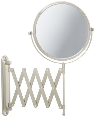 0885211138519 - JERDON JP2027N 8-INCH WALL MOUNT MAKEUP MIRROR WITH 7X MAGNIFICATION, NICKEL FINISH
