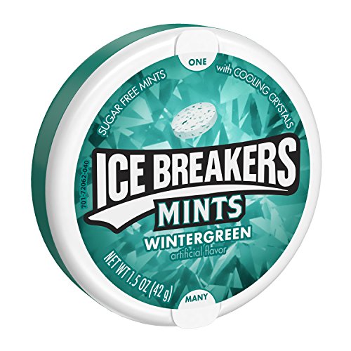0885212885221 - ICE BREAKERS SUGAR FREE MINTS, WINTERGREEN, 1.5-OUNCE CONTAINERS (PACK OF 16)